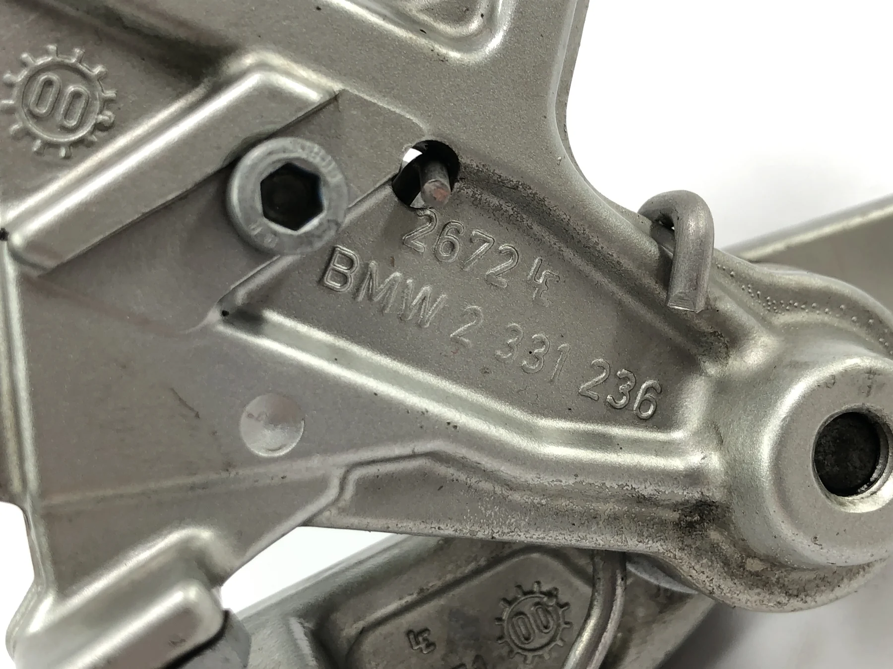 BMW R 1100 S R2S [2000] - Fußrastenanlage Fahrer rechts Fußraste mit Bremshebel und Halterung - Image 4