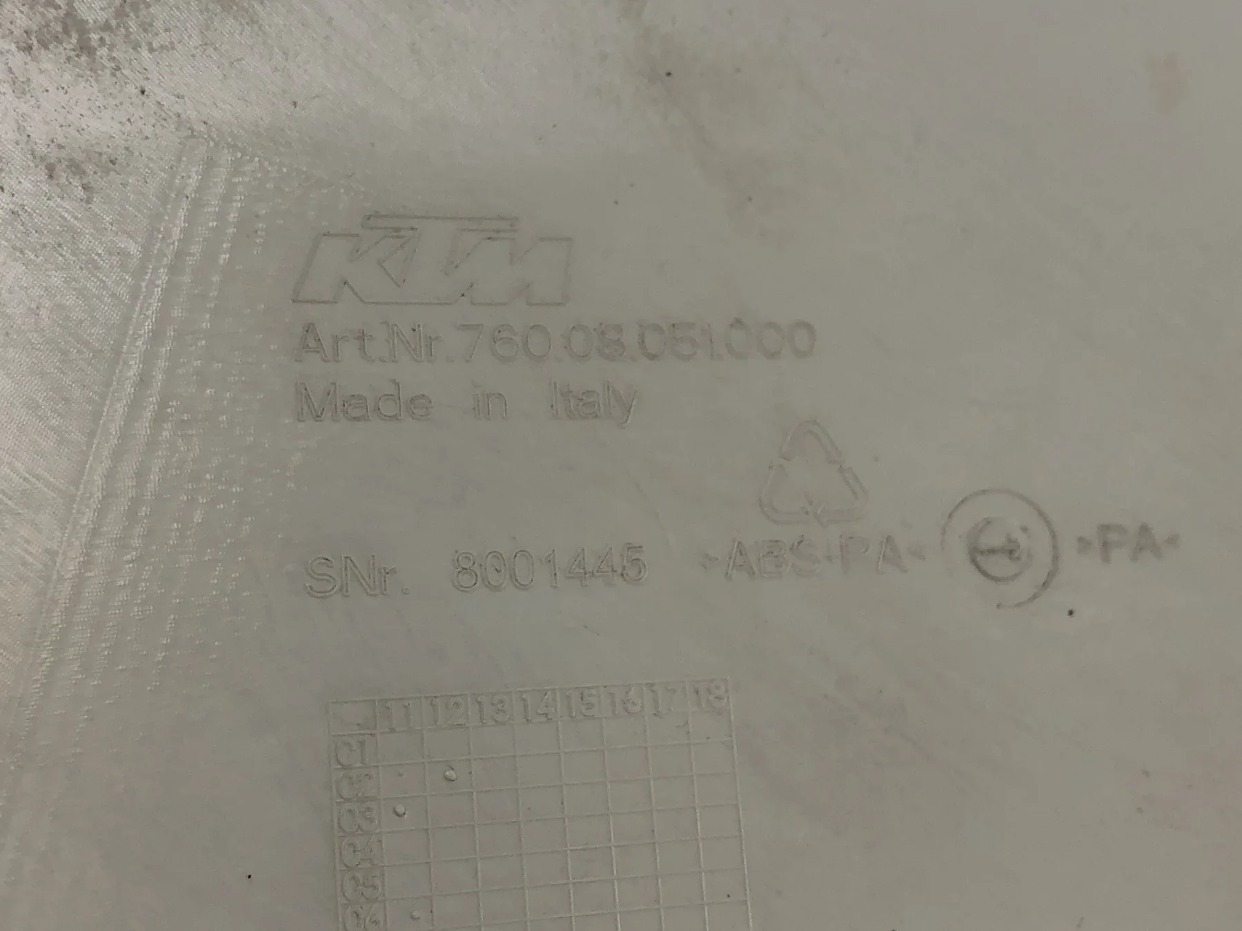 KTM Duke 690 A3 [2012] - Tankverkleidung rechts Seitenverkleidung Verkleidung - Image 3